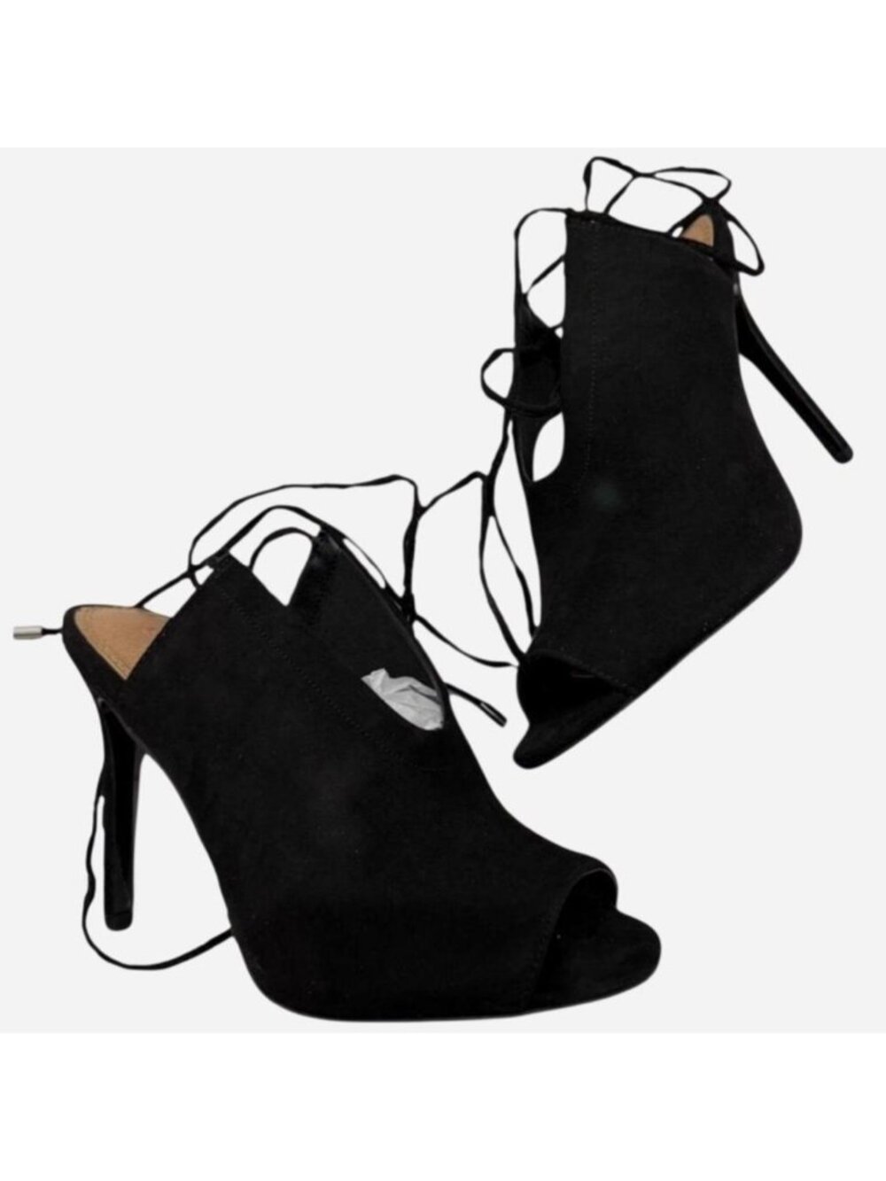 ASOS black suede high heels Size 7